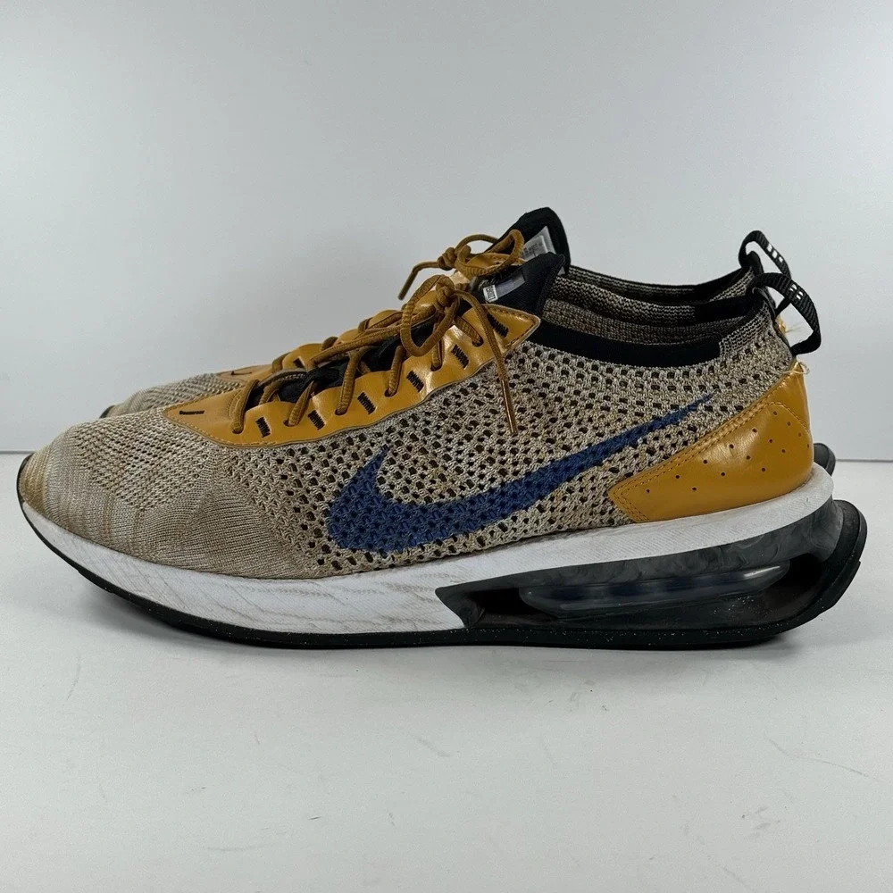 Nike Air Flyknit Racer Elemental Gold Running Shoes‎ FD2764-700 Men's Size 11.5